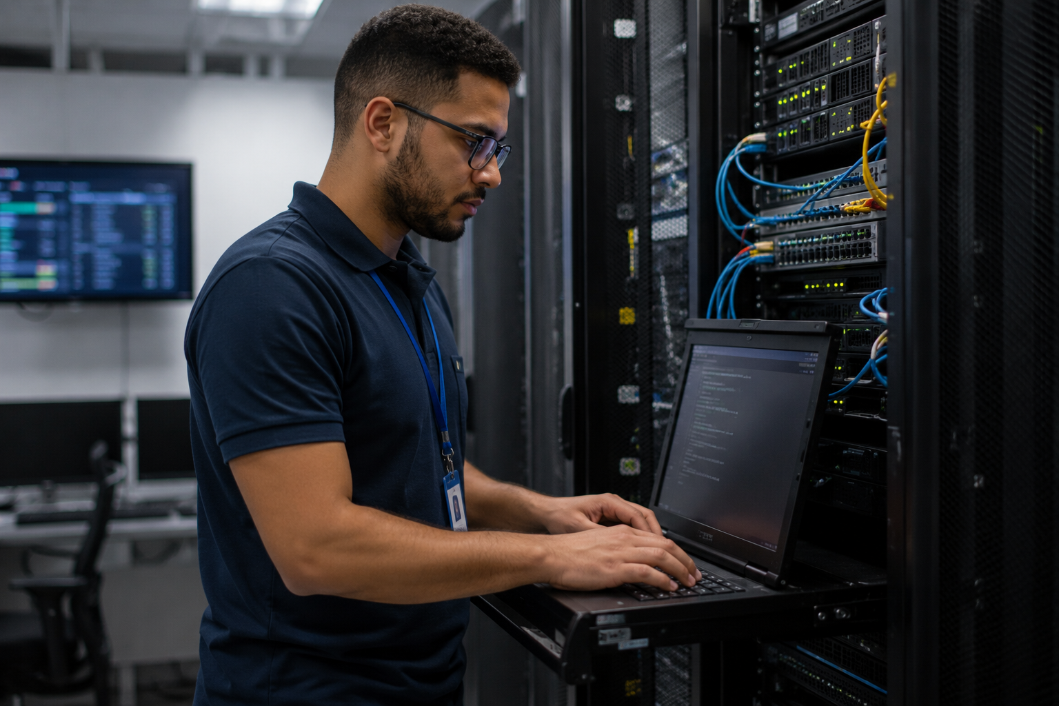 Manutenção, administração, parametrização em equipamentos e software de informática
